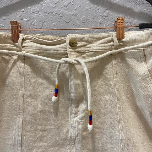 Madewell Capital A-Line Denim Mini Skirt Sz 10 Boho Preppy - Picture 2 of 9